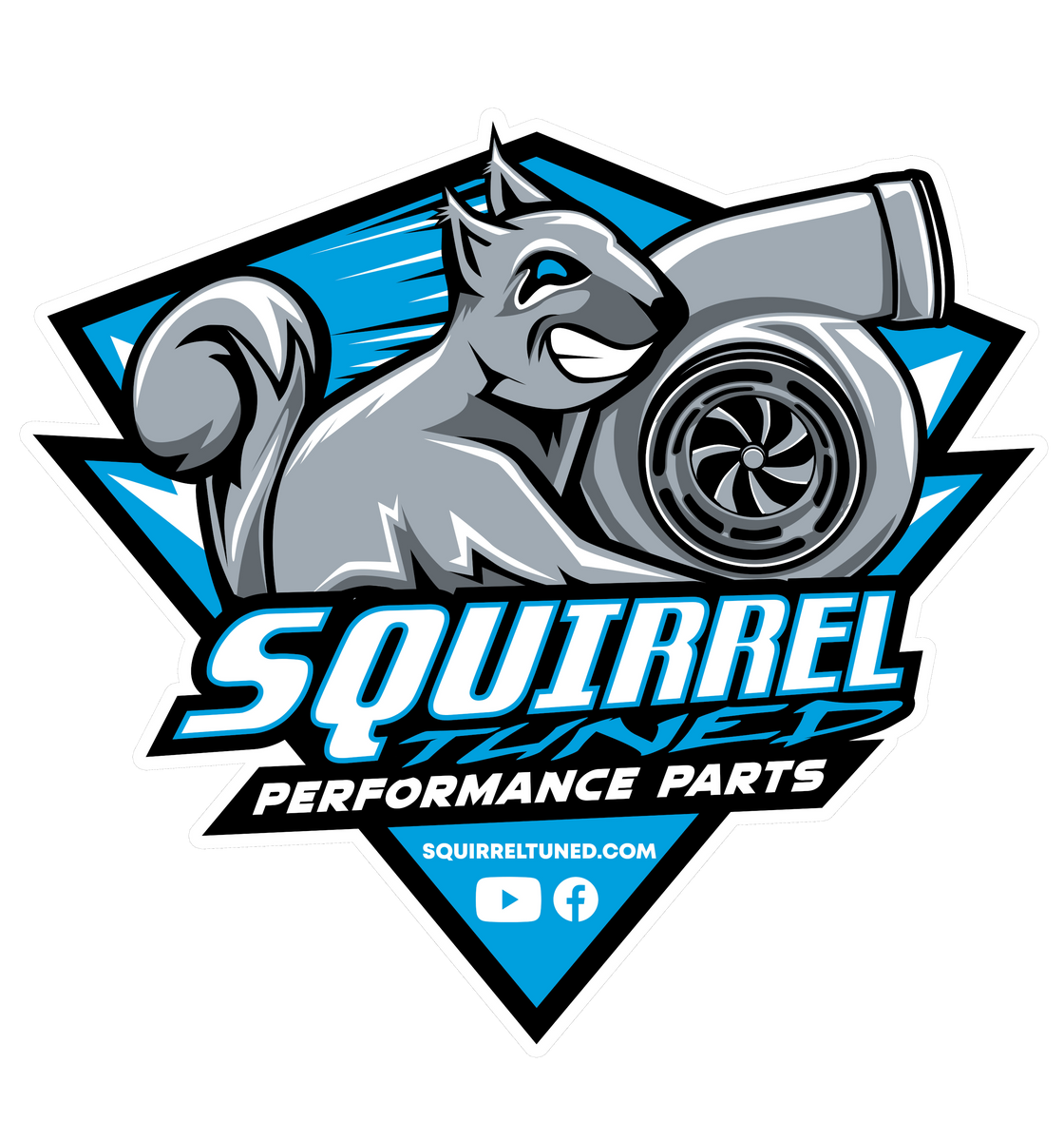 Squirrel Tuned Performance Parts Sticker